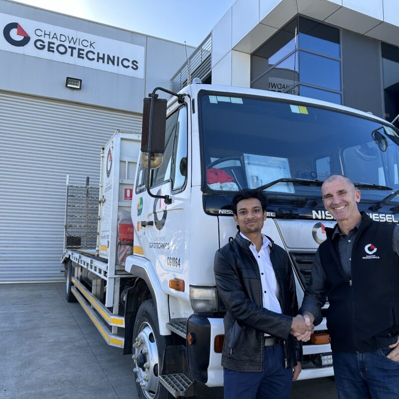 Tim Chadwick with student