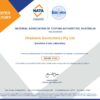 NATA accreditation certificate